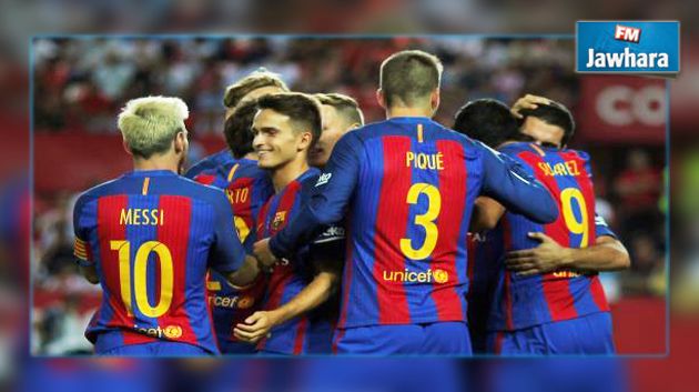 ذهاب السوبر الاسباني : برشلونة يفوز على اشبيلية 