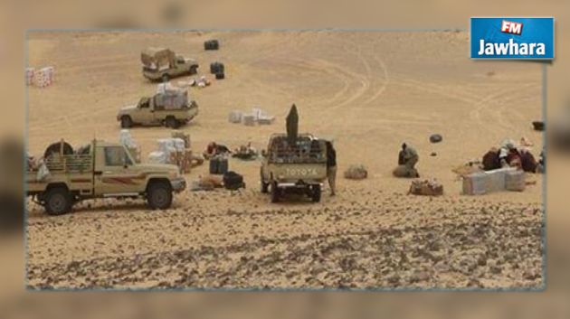 المنطقة العسكرية العازلة : التصدي إلى 7 سيارات تهريب ووفاة أحد المهربين