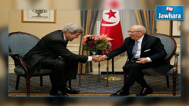جون كيري يؤكد دعم بلاده مسار الديمقراطية في تونس