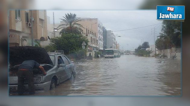 بالصور : أمطار غزيرة في صفاقس