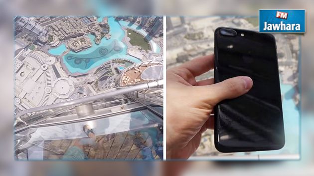 رمى آيفون 7 من أعلى برج خليفة ليختبر صلابته.. فماذا حدث؟