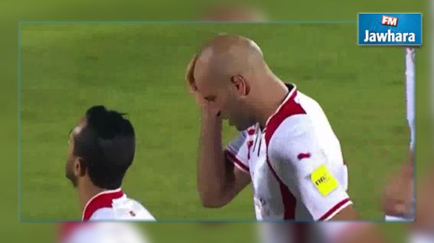 تأثر أيمن عبد النور بعد هدف المنتخب التونسي