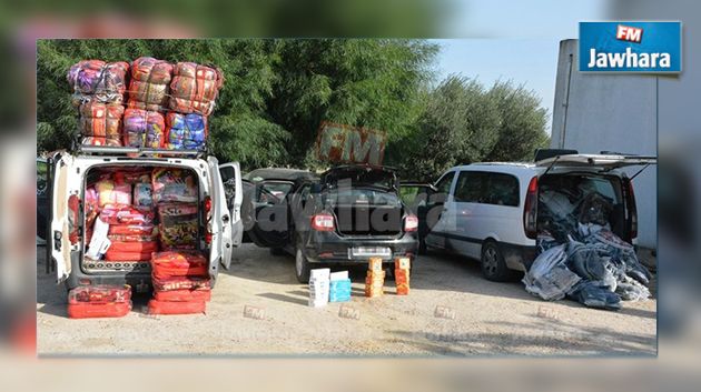 كندار : حجز 4 سيارات محملة ببضائع مهرّبة