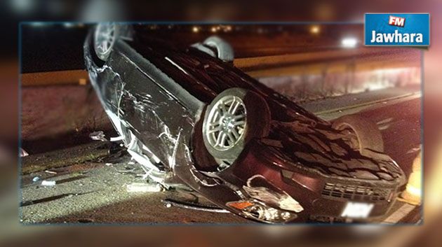 سليانة : انقلاب سيارة يسفر عن وفاة السائق وإصابة 3 من مرافقيه