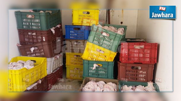 جندوبة : حجز 756 كغ من الدجاج الفاسد