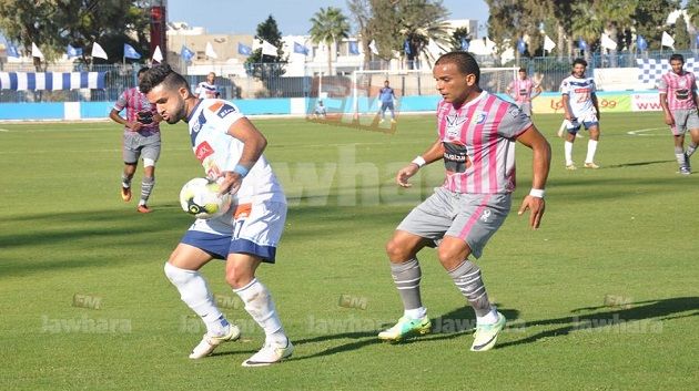 مباراة الإتحاد المنستيري و نادي كرة القدم بالحمامات