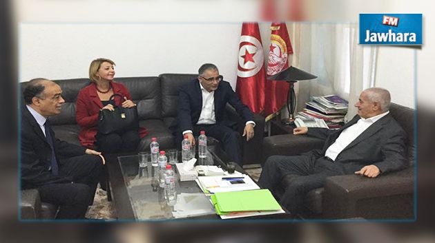 لقاء بين حسين العباسي ومحسن مرزوق حول قانون المالية
