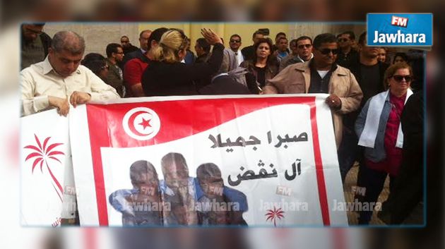 جلسة النطق بالحكم النهائي في مقتل لطفي نقض : مناوشات أمام المحكمة