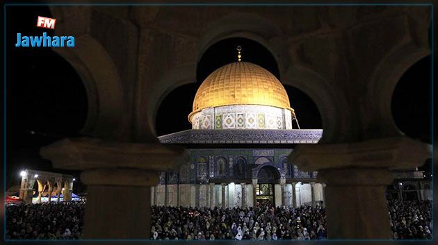مآذن الأقصى تصدح بأناشيد الإحتفالات بذكرى المولد النبوي الشريف