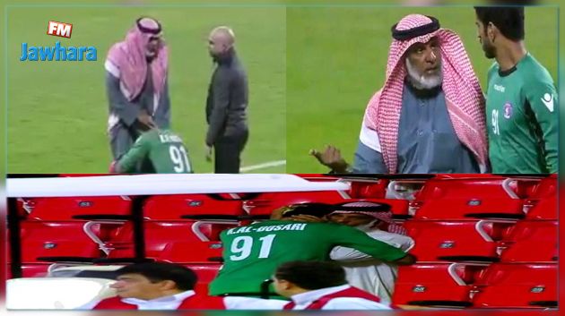 حارس قطري يشتبك مع لاعب برازيلي ووالده يتدخل