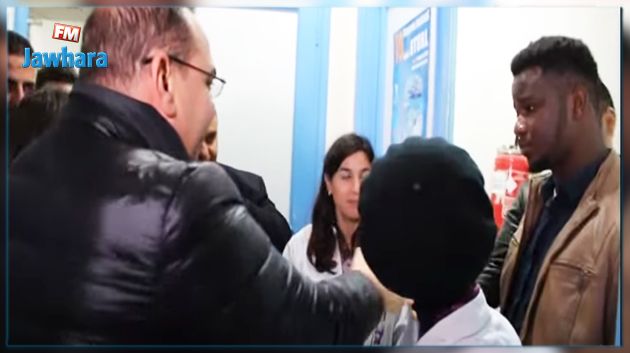 بن غربية يزور طلبة كونغوليين في المستشفى