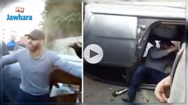 أحمد السقا يقتحم سيارة توشك على الإنفجار!