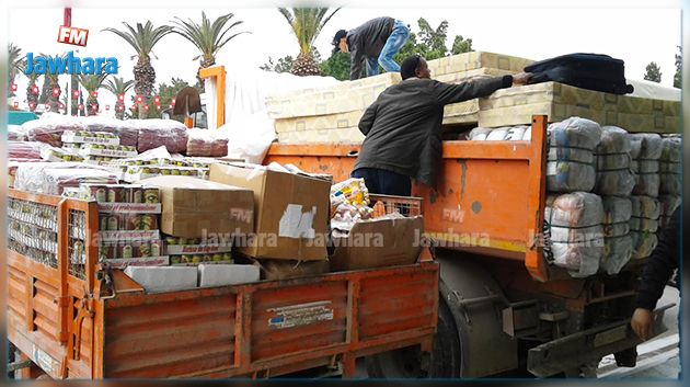 قوافل مساعدات من ولاية نابل بإتجاه المناطق المتضررة من موجة البرد