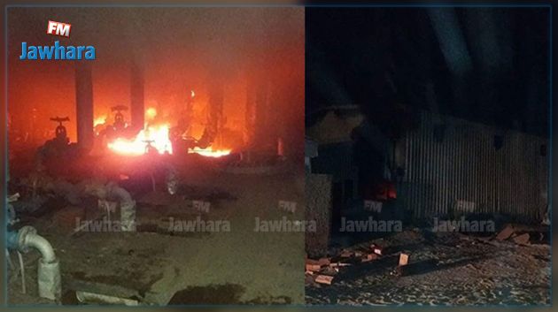 حريق بشركة فسفاط قفصة