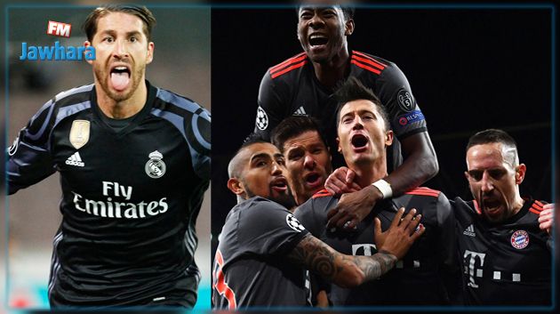 دوري ابطال اوروبا: ريال مدريد و بيارن ميونيخ في الدور ربع النهائي