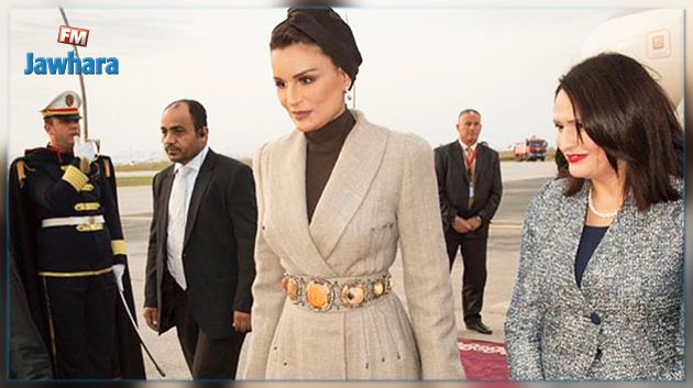 وصول الشيخة موزا إلى تونس
