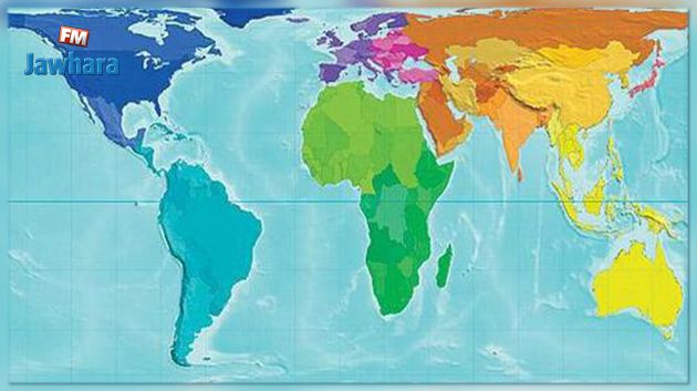 خريطة جديدة للعالم تصحِّح مساحات الدول والقارات