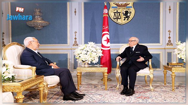 لقاء بين قايد السبسي والغنوشي