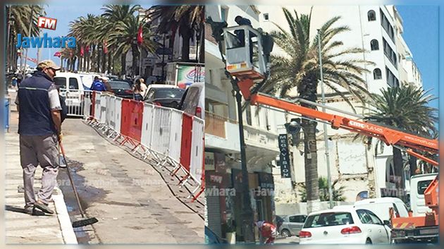 سوسة : حملة نظافة واسعة قبل زيارة يوسف الشاهد