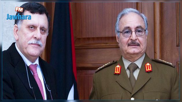 حكومة الإنقاذ الليبية تدين لقاء حفتر بالسراج وتصفه بـ
