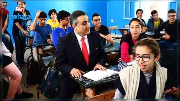 ّمهدي جمعة يزور إحدى مدارس المهدية ونقابة التعليم تحتج