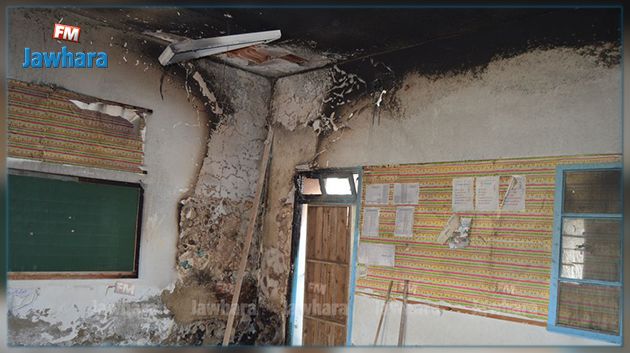 المنستير : حرق إحدى قاعات مدرسة 