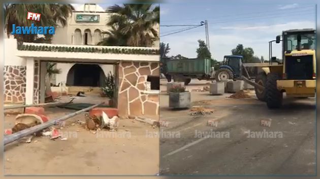 حملة نظافة أمام اقليم الحرس الوطني بتطاوين