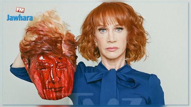 على طريقة داعش : ممثلة أميريكية تظهر مع رأس ترامب مقطوعة! 