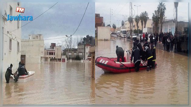 حصيلة تدخلات الحماية المدنية اثر الأمطار الأخيرة