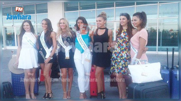 وصول ملكات جمال فرنسا إلى مطار جربة جرجيس