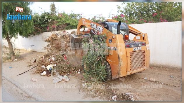 حملة نظافة واسعة في شوارع سوسة