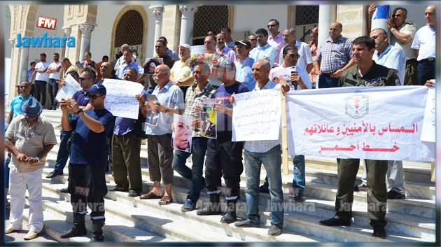 وقفة احتجاجية للأمنيين في المنستير