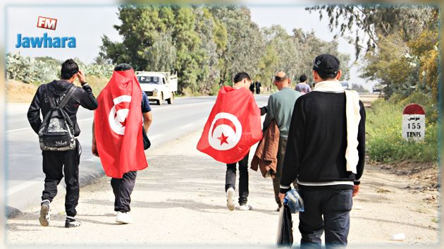 سيرا على الأقدام : مسيرة احتجاجية من سيدي بوزيد نحو العاصمة