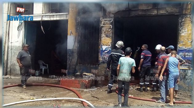 المهدية : اندلاع حريق في ورشة لاصلاح السيارات