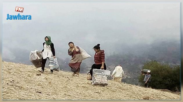باجة : إجلاء 15 عائلة من دوّار العواينية تخوفا من اتساع رقعة الحرائق