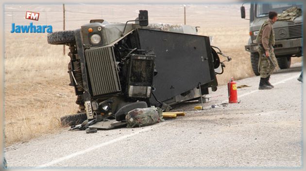 القصرين : وفاة عسكري متأثرا بإصابته في انزلاق شاحنة عسكرية