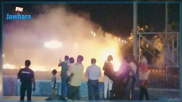 السيطرة على حريق قرب مدينة الألعاب