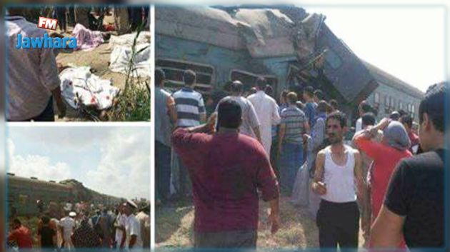 مصر : عشرات القتلى والجرحى في تصادم قطارين