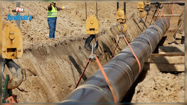 تقدم ب75 % في أشغال مشروع مد الغاز الطبيعي بين تونس وبنزرت