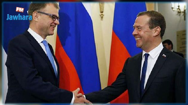 مدفيديف يبحث مع نظيره الفنلندي تشييد محطة كهروذرية 