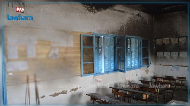 منحرفون يحرقون مدرسة في دوّار هيشر