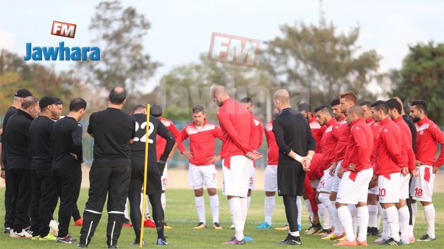 تمارين المنتخب الوطني  إستعدادا لمواجهة غينيا
