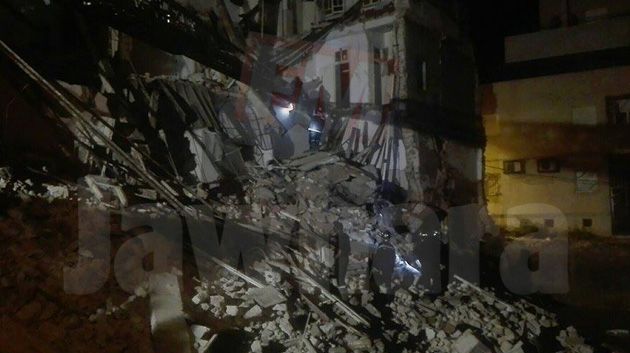 عاجل: انهيار عمارة بمتساكنيها بمدينة سوسة