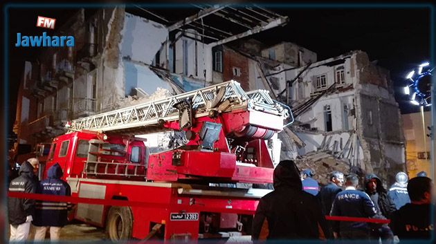 انتشال جثة رابعة اثر انهيار بناية قديمة في سوسة