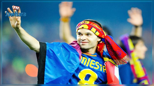 برشلونة يجدد عقد إنييستا مدى الحياة