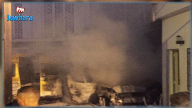 اندلاع حريق بسيارتين تابعتين لمركز بريد سوسة المدينة