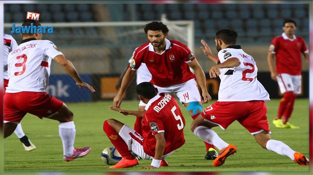 الأهلي المصري بالشارات السوداء أمام النجم الساحلي