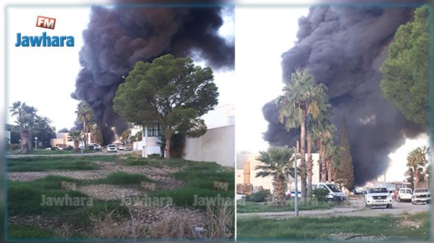 السيطرة على حريق مصنع التبغ والوقيد بالقيروان