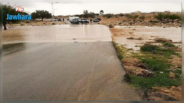 قابس : انقطاع حركة المرور بعدد من طرقات معتمدية مارث