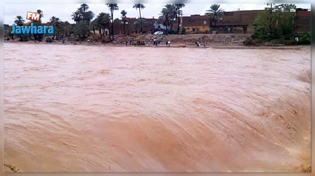 انقطاع طرقات بولاية تطاوين بسبب فيضان 6 أودية جراء الأمطار